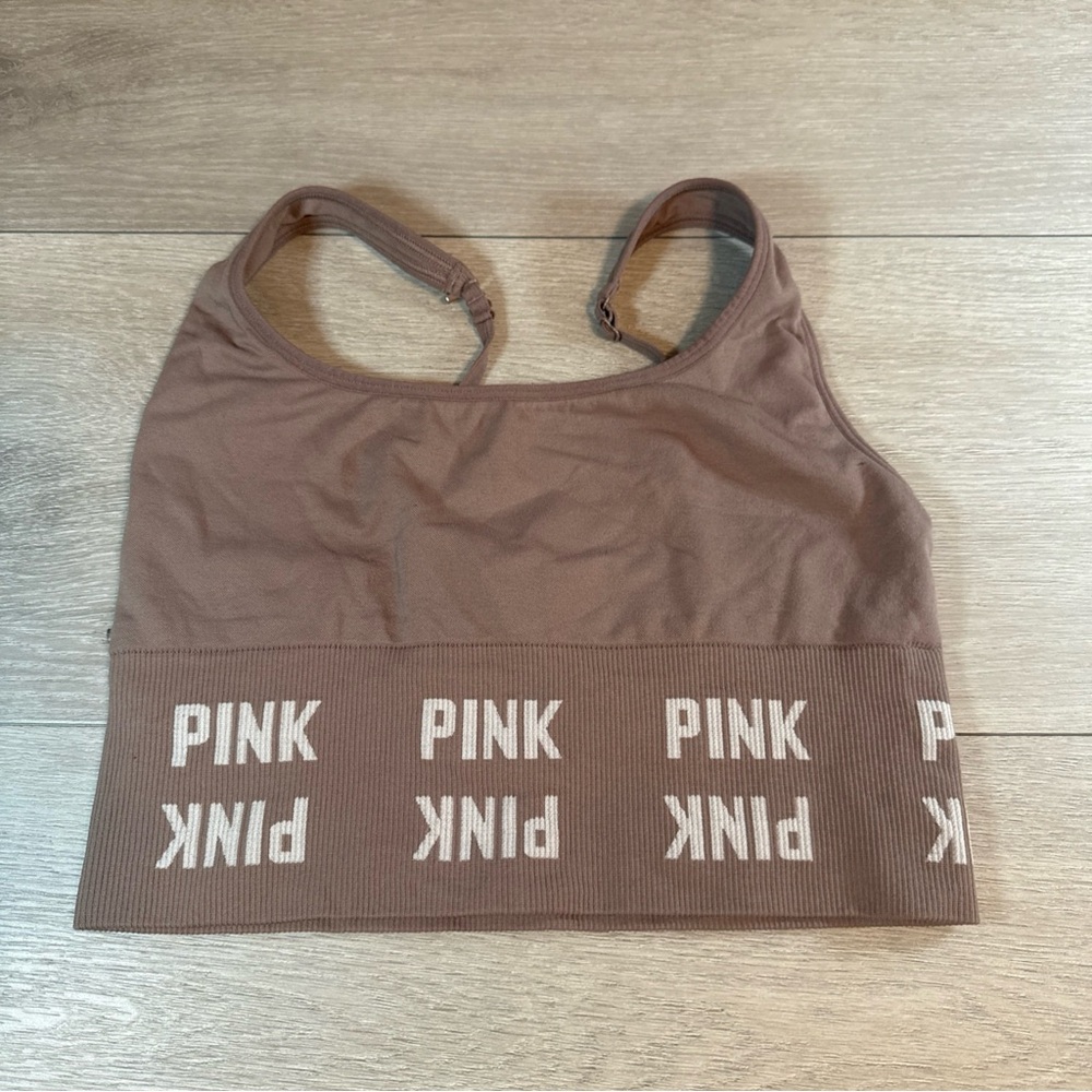 Brown PINK Sports Bra